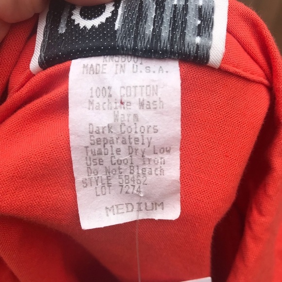 Vintage 80s Orange Oversized Blazer Jacket Medium - Picture 6 of 7